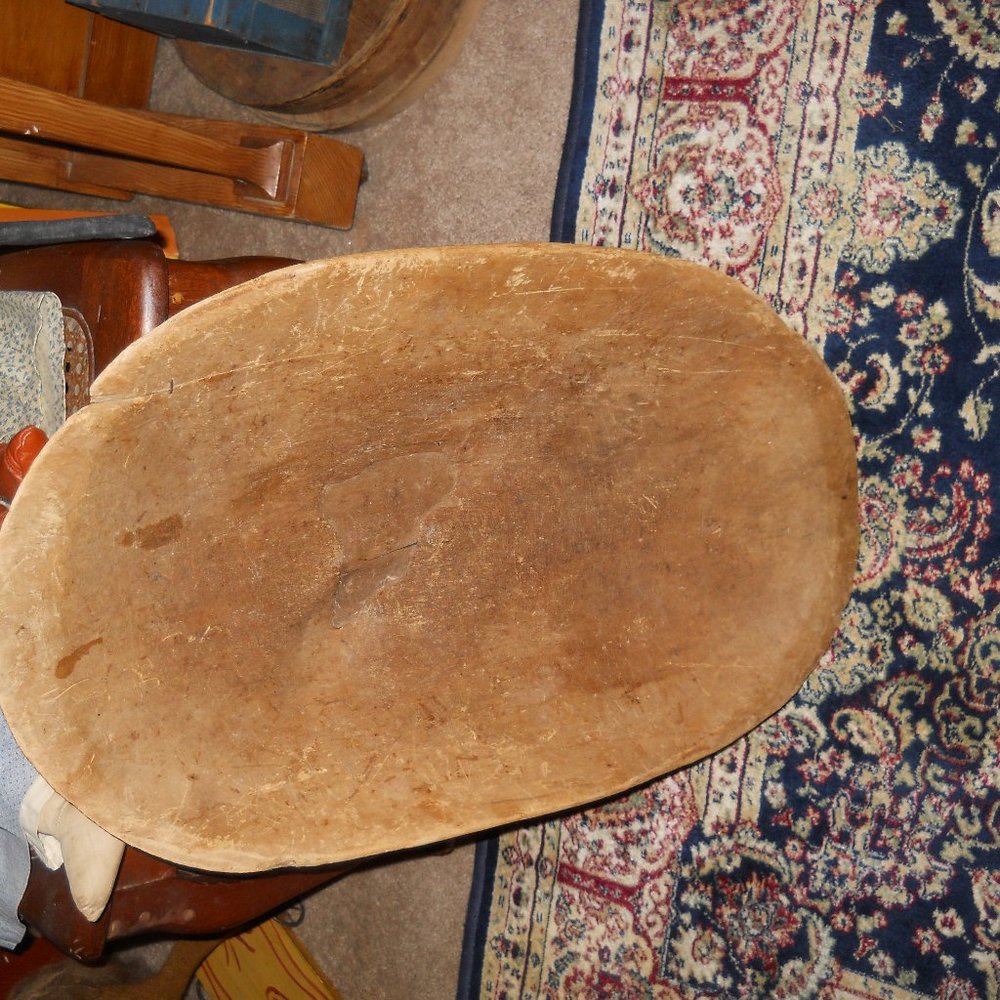 Primitive Antique Dough Trencher